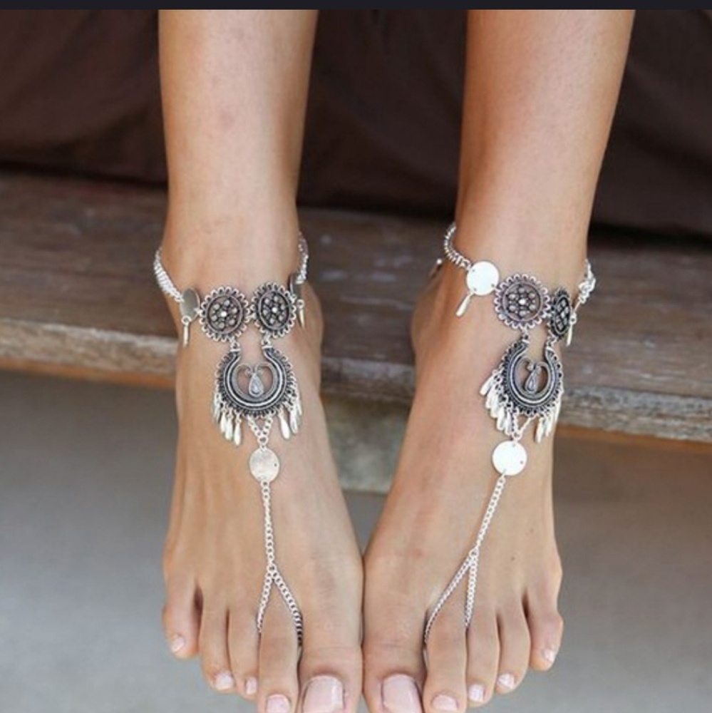 🔥BLAZING!🔥🔥SEXY BOHO-INDIE ANKLET PAIR!